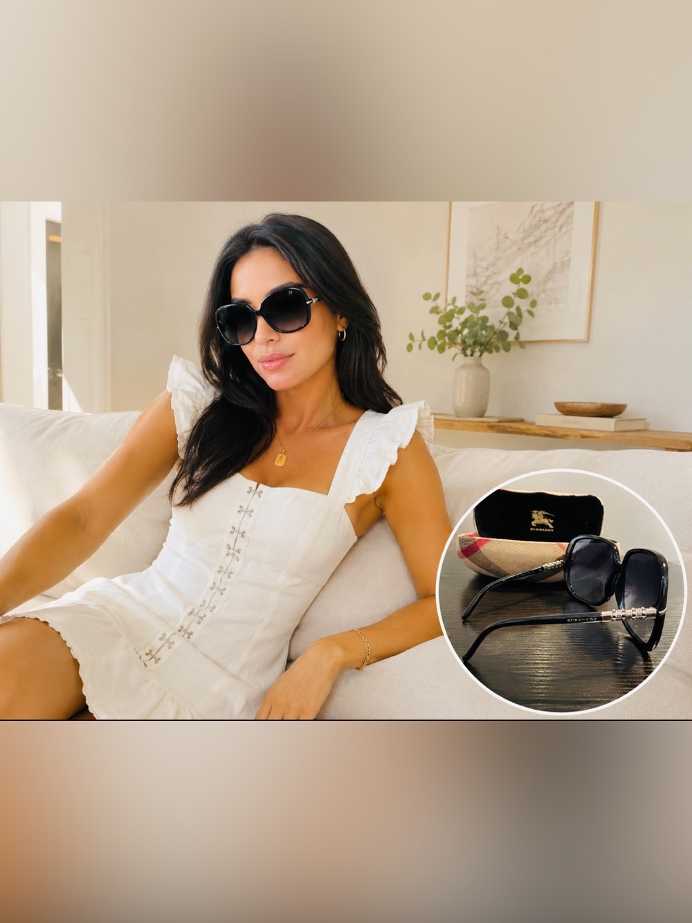 Burberry Classic Oversized Square Sunglasses